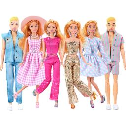 Boneca masculina/feminina de 30cm conjunto completo 1/6 boneca Bjd Ken com roupas meninas vestir brinquedos presentes - Image 1