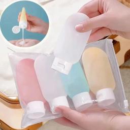 3/4 pçs/set 30/60/100ml loção macia recarregável garrafa portátil viagem shampoo garrafa recipiente vazio tubo de aperto engarrafamento vazio - Image 2