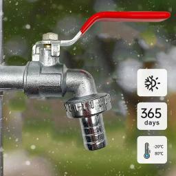 Torneira de latão para irrigação de jardim, 1/2 polegadas, tanque ibc, válvula de saída única, substituição anticongelante, acessórios para varanda ao ar livre - Image 5