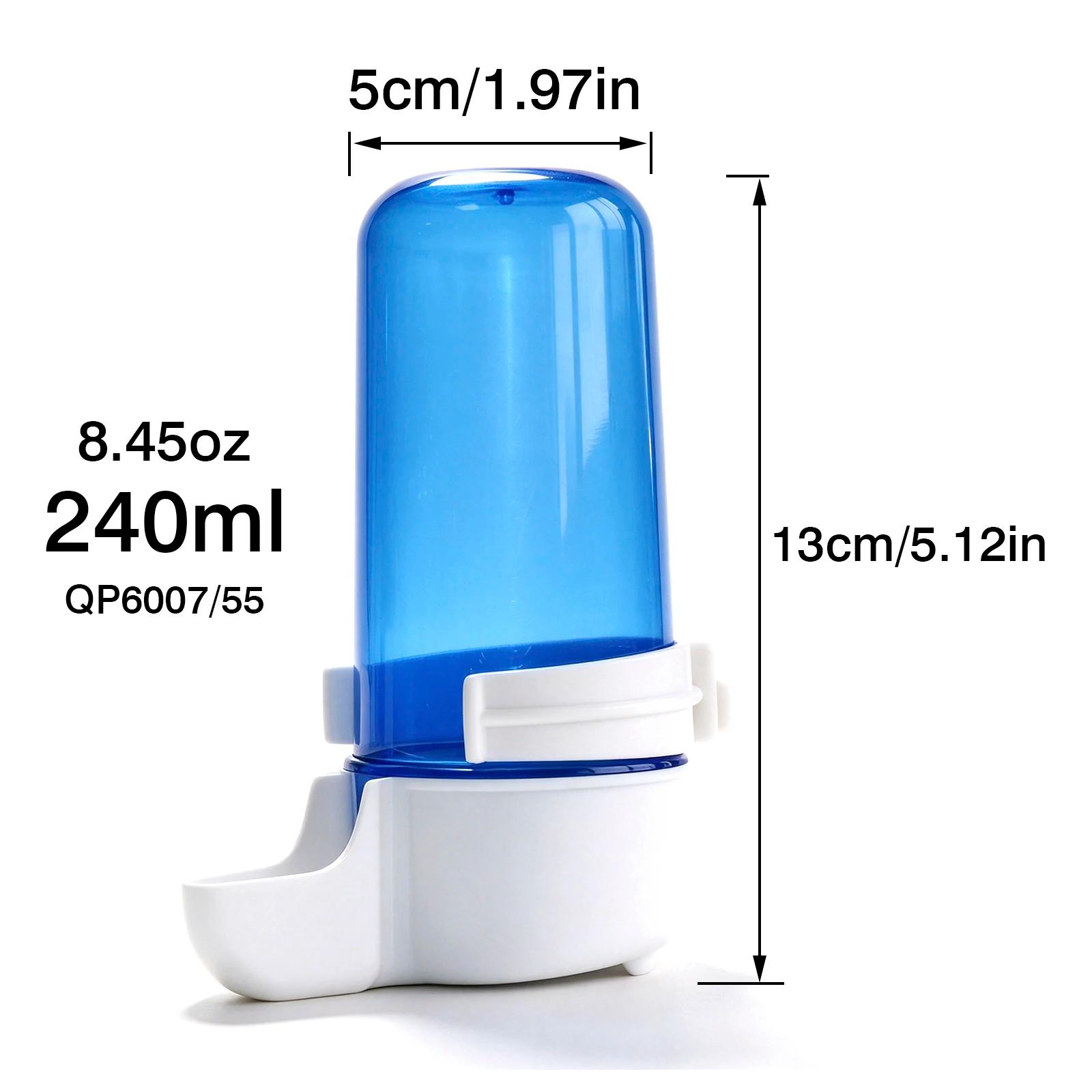 Bebedouro Automático Suspenso de Plástico para Pássaros, Comedouro para Papagaios, Alimentador para Gaiola de Pássaros, Alimentador para Periquitos Azuis e Pombos, 415ml 240ml - Image 1