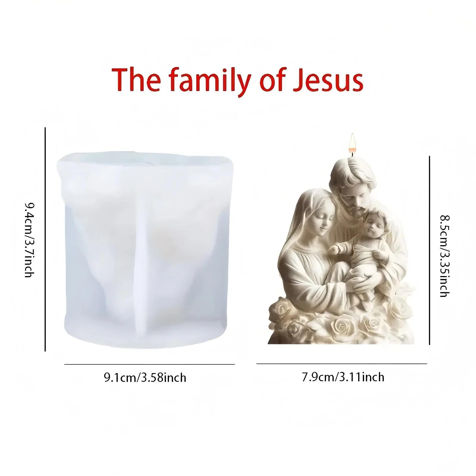 Molde de silicone para decoração de Natal, faça você mesmo, velas de goma, pasta de goma - Image 1