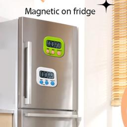 Temporizador Digital de Cozinha para 99 Minutos com Contagem Regressiva, Ferramenta Magnética, Alarme Amigável para Cozinhar e Suporte - Image 6