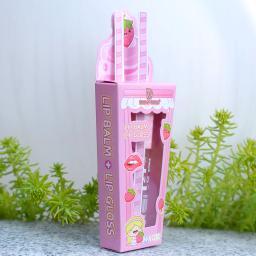 Bonito sorvete brilhante brilho labial bálsamo conjunto meninas mulher à prova dwaterproof água de longa duração natural hidratante lábios maquiagem - Image 3