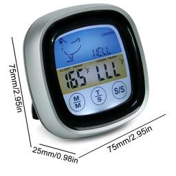 Termômetro digital de cozinha, sonda com tela sensível ao toque, carne, churrasco, ferramenta de medição de temperatura de alimentos, bife, churrasco, temporizador, ferramentas de cozinha - Image 5