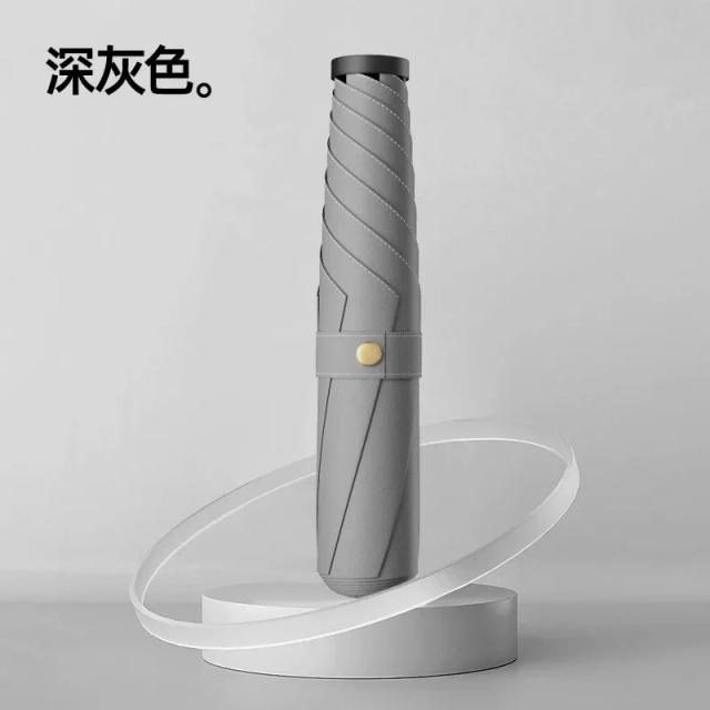 Guarda-chuva Japonês Ultra-leve Portátil 125-147g Proteção UV Dupla Função Sol Chuva Dobrável 3 Partes 6 Varetas