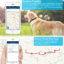 Rastreador gps para cães e gatos, tkstar tk911, localizador global de gprs para animais de estimação, 2g, 4g, tk911pro, posicionamento de alta precisão, reprodução de rota histórica - Image 3