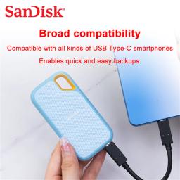 E61 SSD portátil USB3.2 Gen2, à prova d'água (IP65), 1 TB, 2 TB, 4 TB, unidade de estado sólido externa, velocidade de leitura de até 1050 MB/s, para laptops, Macs e câmaras. - Image 5