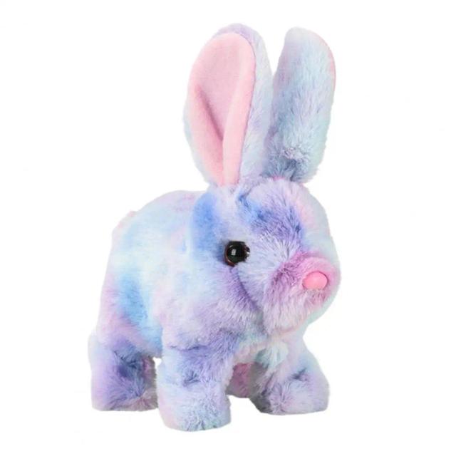 Brinquedo de Coelho de Pelúcia Elétrico que Salta, Coelhinho Interativo para Meninos e Meninas, Brinquedo de Animal de Pelúcia com Som