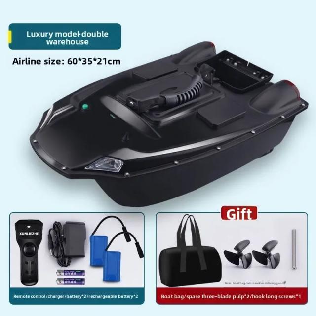 Barco de Isca para Pesca 6kg Controle Remoto 500M Localizador de Peixes