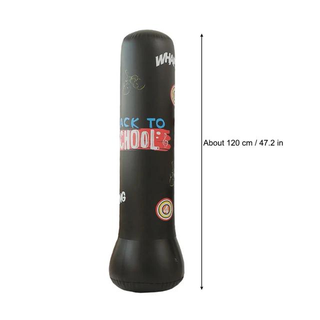Saco de Boxe Inflável 1.6M PVC para Treino e Fitness