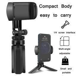 Tripé portátil mini tripé de mesa adequado para iphone samsung ajuste multi-ângulo smartphone suporte estabilizador de câmera ao vivo - Image 4