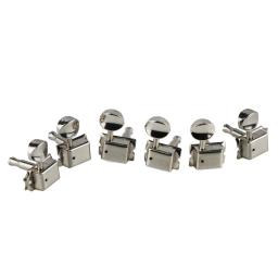Fleor conjunto de cabeças de máquina de guitarra elétrica vintage, 6 em linha, níquel prata, afinadores, chaves de afinação, acessórios de guitarra 6r - Image 5