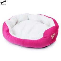 Lindamente alegria bonito animal gato cão camas para animais de estimação esteiras de pelúcia cão de estimação sofá cama de gato casa grande cobertor almofada cesta suprimentos 2810 - Image 3