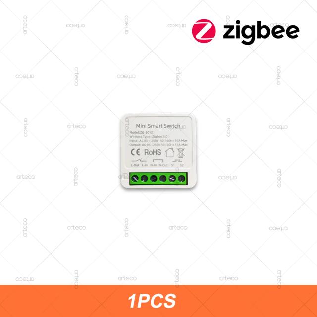Zigbee 3.0 Mini Interruptor Inteligente DIY Módulo de Automação 16A Relé