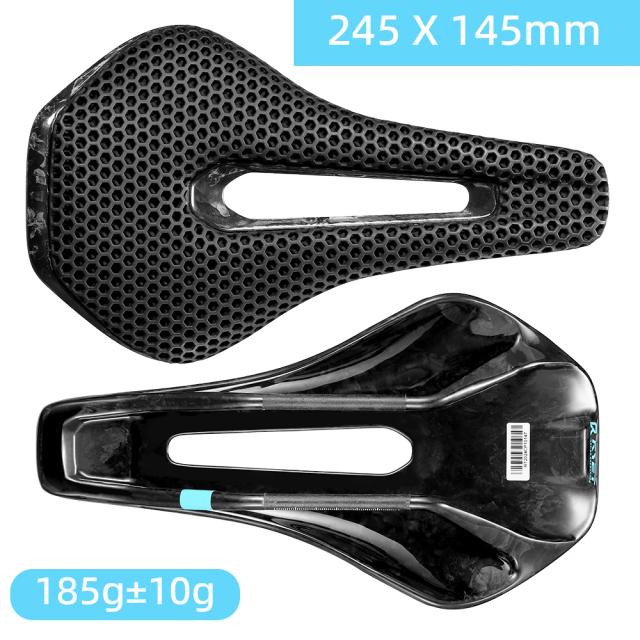 Ryet Selim de Bicicleta Ultraleve Carbono Impresso em 3D 245mm x 135/145/155mm