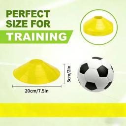 Cones de Disco para Treino de Futebol, Placas de Agilidade, Cones de Sinalização para Prática ao Ar Livre de Futebol e Basquete, Cores Aleatórias - Image 3