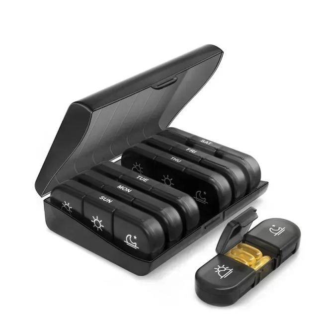 Pillbox 7 Dias Porta Comprimidos Organizador de Armazenamento Portátil para Viagem