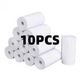 10 rolos de papel térmico branco, 57x25mm, para câmera infantil, impressão instantânea, acessórios de substituição de papel para impressão de câmera infantil - Image 1