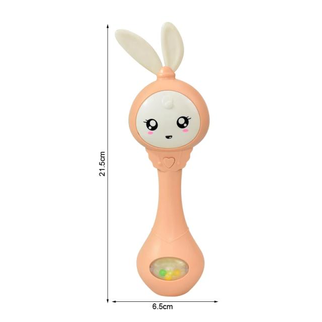 Mordedor Chocalho Musical para Bebê com Cama Móvel e Carrinho - Brinquedo Educativo para Recém-Nascidos