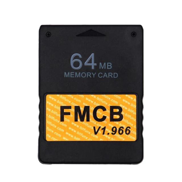 Bitfunx McBoot V1.966 Cartão de Memória para PS2 Fat Console 8MB/16MB/32MB/64MB