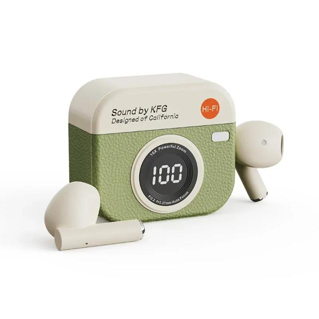 Q86 Fones de Ouvido Bluetooth 5.3 Sem Fio Display LED Digital 24h Resistência Alta Fidelidade Jogos Esportes à Prova D'água