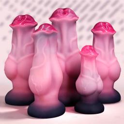 Dildos para Cães S-XXL, Dildo de Cavalo, Plug Anal de Silicone com Ventosa, Nós para Cães, Pênis Grande, Plug Anal Enorme, Brinquedos Sexuais para Adultos - Image 2