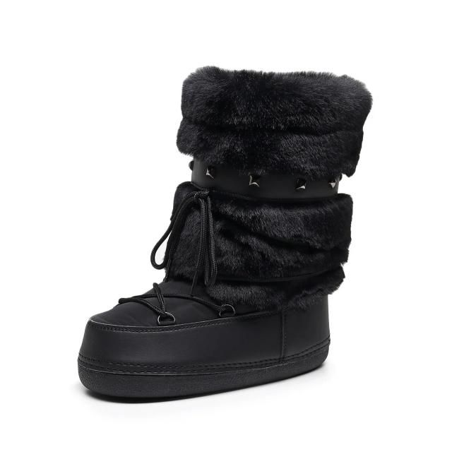 Botas de Neve Femininas Quentes e Antiderrapantes - Moda Inverno 2023