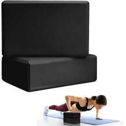 Conjunto de 2 blocos de ioga – feitos de espuma de alta densidade, leves, de suporte e sem odores – Equipamento de ioga essencial para mulheres, academia - Image 1