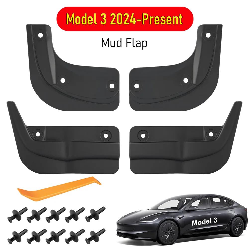 Protetor de Pintura e Para-lamas para Tesla Model 3 Y YL Acessórios 2025 2026, Protetores de Respingos de Pneu para Todas as Condições Climáticas - Image 1