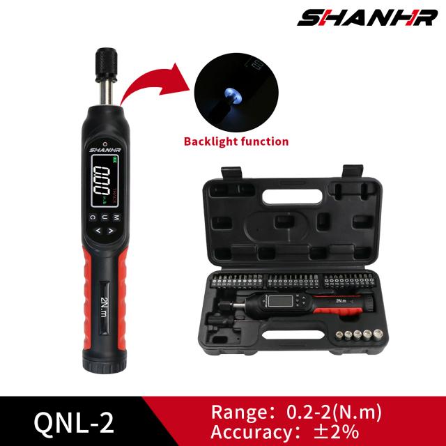 SHANHR Kit de Chave de Torque Digital com 4 Unidades de Torque