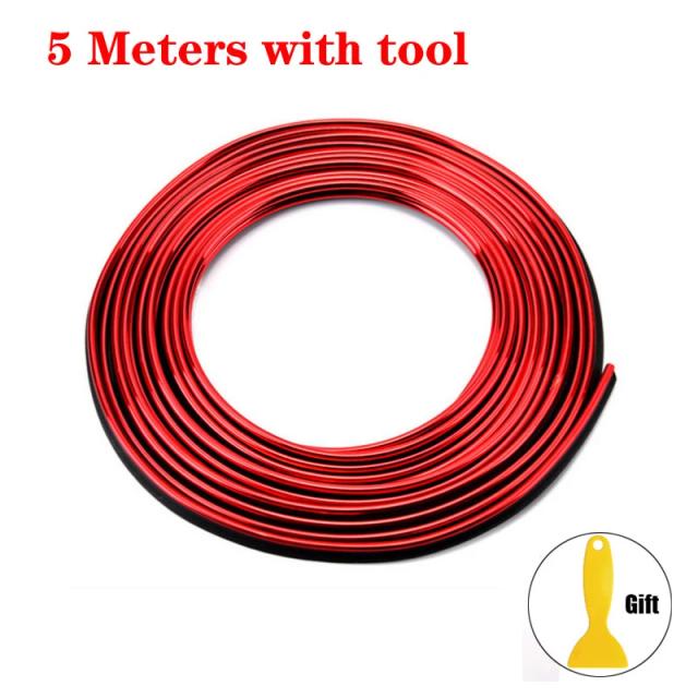 Tiras Flexíveis para Moldagem de Carro 1/3/5m - Decoração Interior Universal