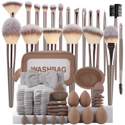 Conjunto Profissional de Pincéis de Maquiagem 3-20PCS, Macios e Fofos, para Base, Sombra, Corretivo, Blush e Kabuki, Ferramenta de Beleza para Mulheres - Image 1