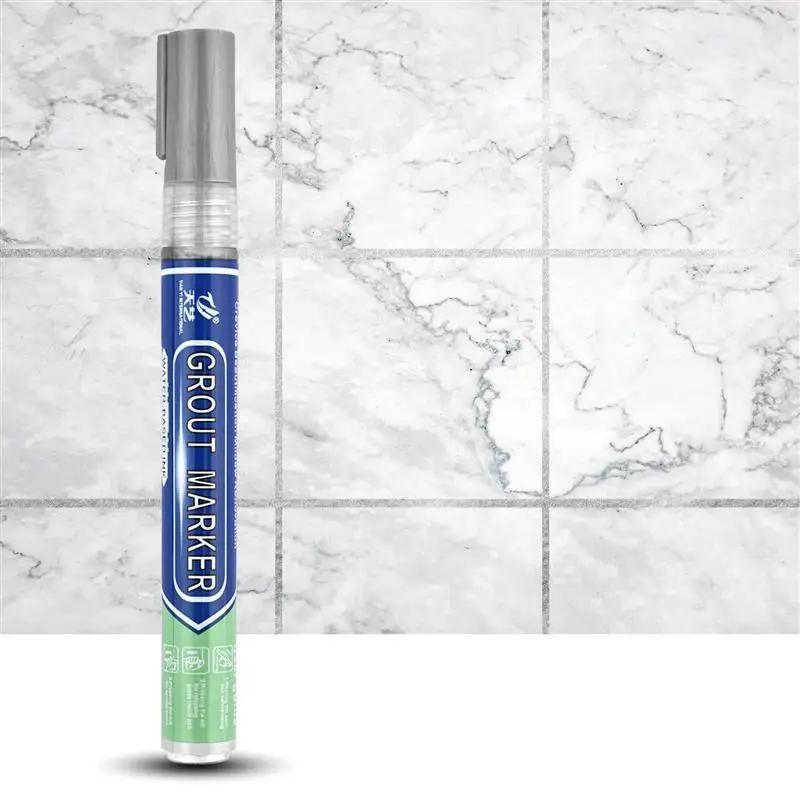 Tile Grout Canetas Branco impermeável Tile Marker Grout Pen Wall Seam Pen para telhas Piso Banheiro Descontaminação Seam Repair Tools - Image 1
