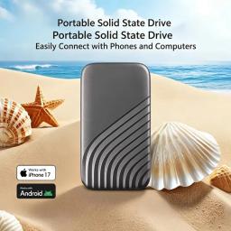 Novo SSD Portátil Original de 2TB, 4TB, 16TB, Disco Rígido Externo Tipo-C USB 3.0 de Alta Velocidade, Armazenamento Externo de 8TB para Laptops - Image 2