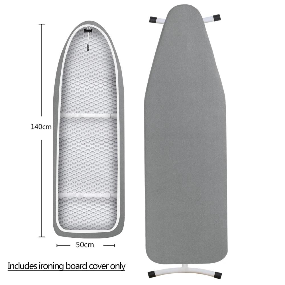 Capa para tábua de passar roupa, resistente a queimaduras, pano de algodão, capa de engomar com acolchoamento, almofada resistente reflexiva de calor, 140x50cm - Image 1