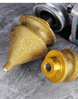 Fresa de Chanfrar Diamantada 4 em 1 para Acabamento de Bordas, para Esmerilhadeira Angular, Perfuração de Furos em Cerâmica e Mármore, Máquina de Chanfrar Diamantada - Image 3