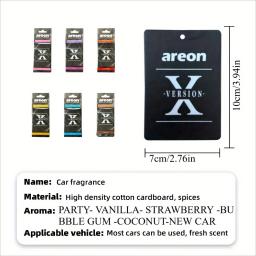 Os nossos aromatizadores de ar para carros de alta qualidade, modelo [Shape X], que podem ser usados como elementos decorativos para os espelhos retrovisores, estão disponíveis em conjuntos. - Image 2