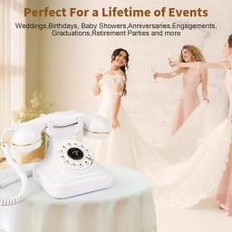 Telefone Livro de Mensagens de Áudio para Casamentos, Mensagens de Voz para Convidados, Livro de Mensagens de Boas-Vindas para Banquetes, Telefone para Mensagens de Chegada, Celebrações de Aniversário - Image 2