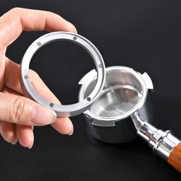 Funil de dosagem de 51/54/58mm com 6 ímãs, anel de dosagem de alumínio para café expresso, adequado para ferramentas de barista portátil de 51/54/58/58.5mm - Image 5