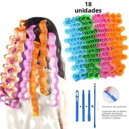Rolo de cabelo sem calor, modelador de cabelo espiral, cachos mágicos, rolos de cabelo com ganchos, sem calor, kit de estilo de cabelo encaracolado diy - Image 1