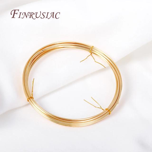 Fio de Cobre Banhado a Ouro 18K para Joias Artesanais - 5 Metros