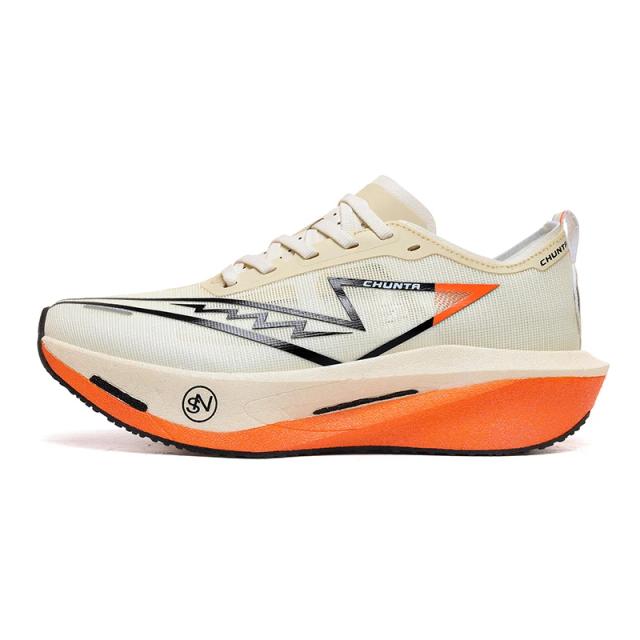 Tênis de corrida para maratona com placa de carbono, respiráveis, leves, antiderrapantes, tênis esportivos para homens e mulheres, confortáveis, da marca Chunta.