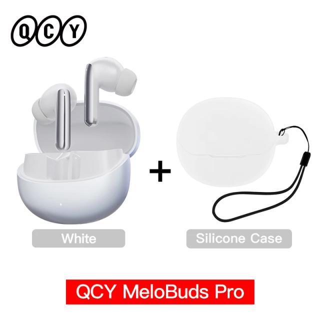 Qcy melobuds pro anc fones de ouvido sem fio 46db cancelamento de ruído ativo fone de ouvido bluetooth 5.3 áudio de alta resolução com fones de ouvido ldac