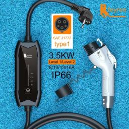 Carregador EV Feyree Tipo 2 16A 3.5KW 1 Fase GB/T / Tipo 1 com Corrente Ajustável, Cabo de 3.5m, Caixa de Carregamento Portátil para Veículos Elétricos - Image 4