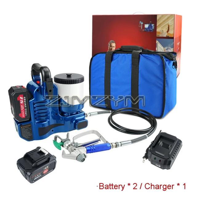 Pistola de Pintura Elétrica Airless Alta Pressão 500W Bateria Lítio