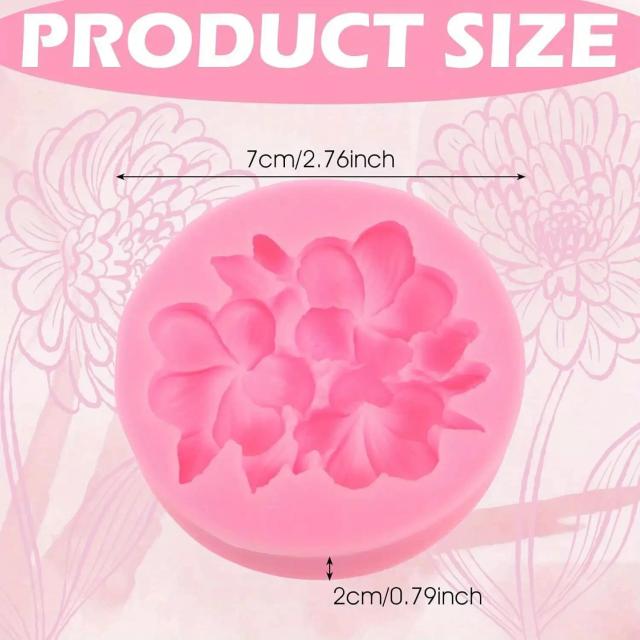Molde de Silicone Osmanthus para Vela Irregular para Ambientador de Carro e Artesanato em Resina