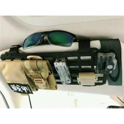 Organizador de viseira de sol para carro, painel molle, placa suspensa, placa de armazenamento de veículo tático, modificação interior off-road - Image 2