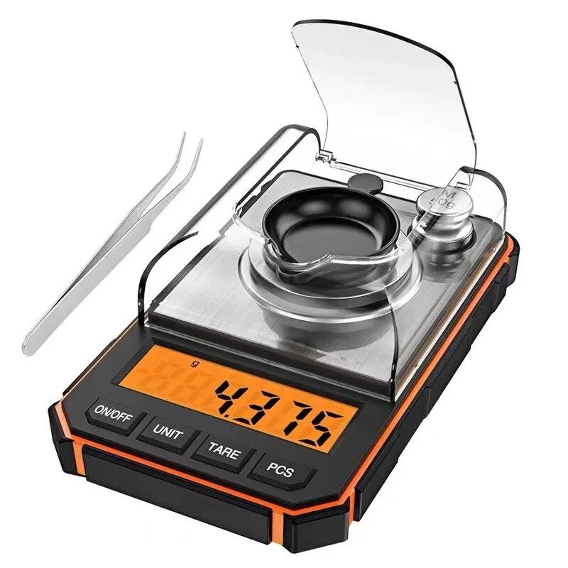 Balança profissional de joias, 0.001g, 50g, display eletrônico, precisão, mini balança digital de bolso, miligramos, 1 peça - Image 1