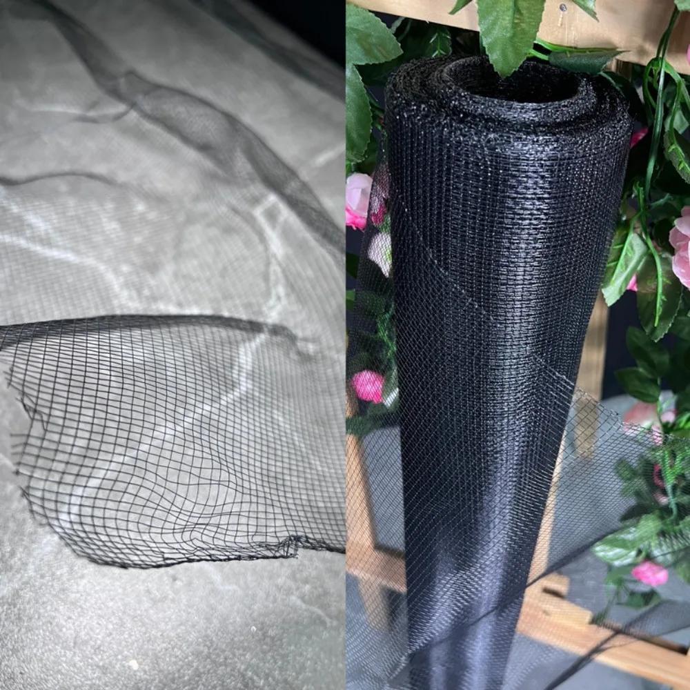 Tela de Malha Rígida Plissada em Organza Brilhante para Decoração DIY, Fundo Artístico e Textura de Malha Moldável com Arame