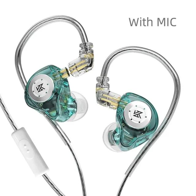 KZ EDX PRO Fones de Ouvido Dinâmicos Hi-Fi Baixo Earbuds Esporte Cancelamento de Ruído